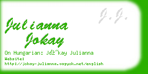 julianna jokay business card